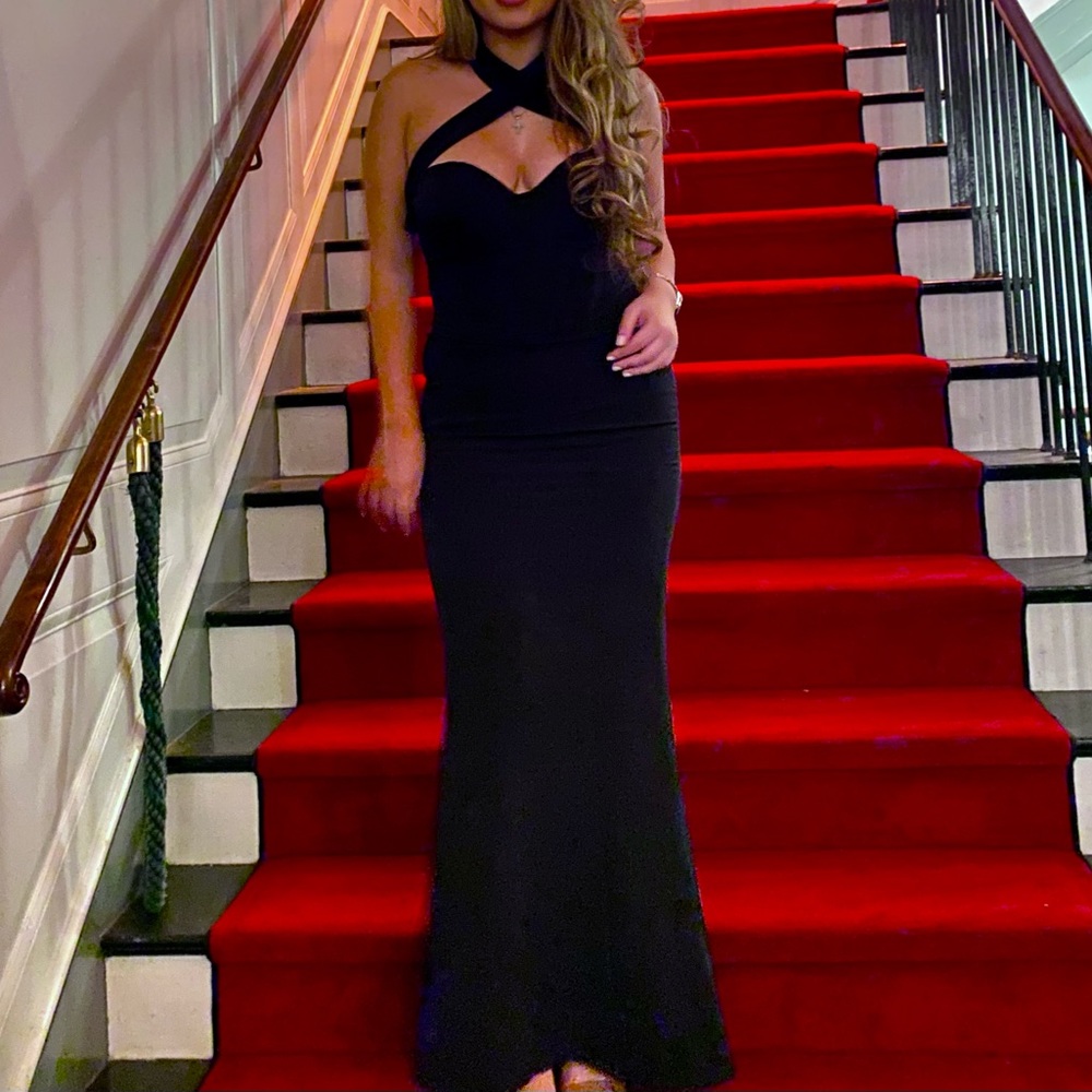 Black Ball gown. Elegant, great condition. Has built in corset!